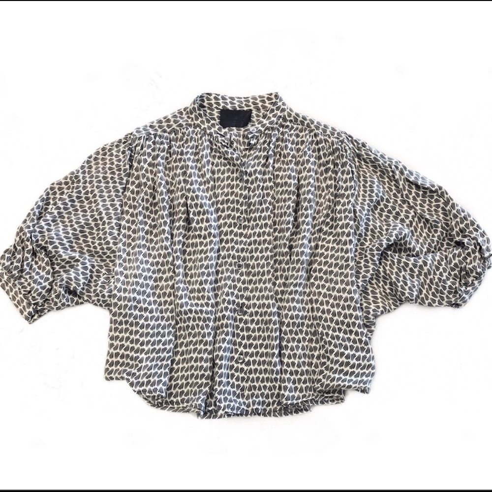 No. 6 Store Silk Circle Blouse (No6, No 6) small, like Dôen ‘Jane’